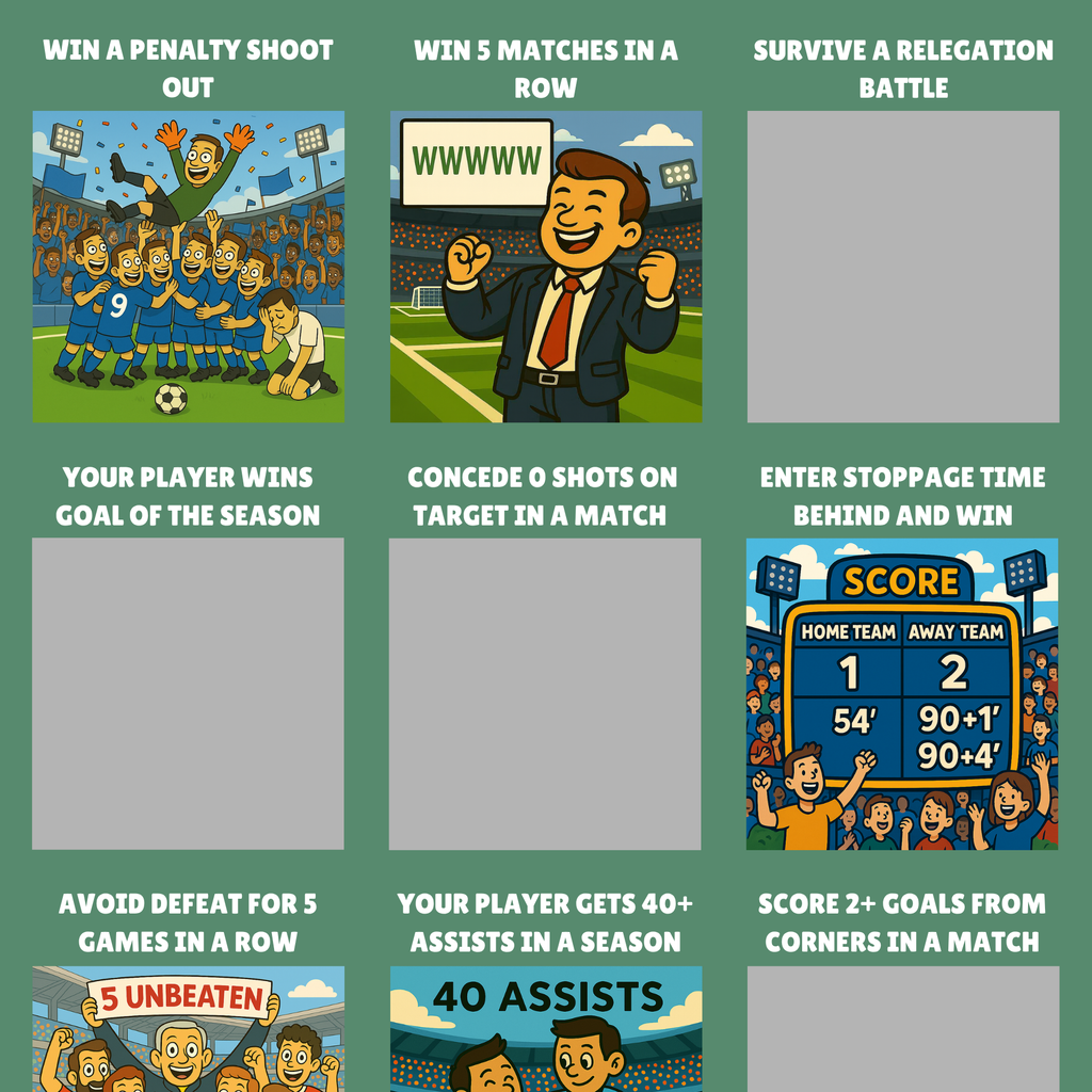 Football Manager Sim Achievements