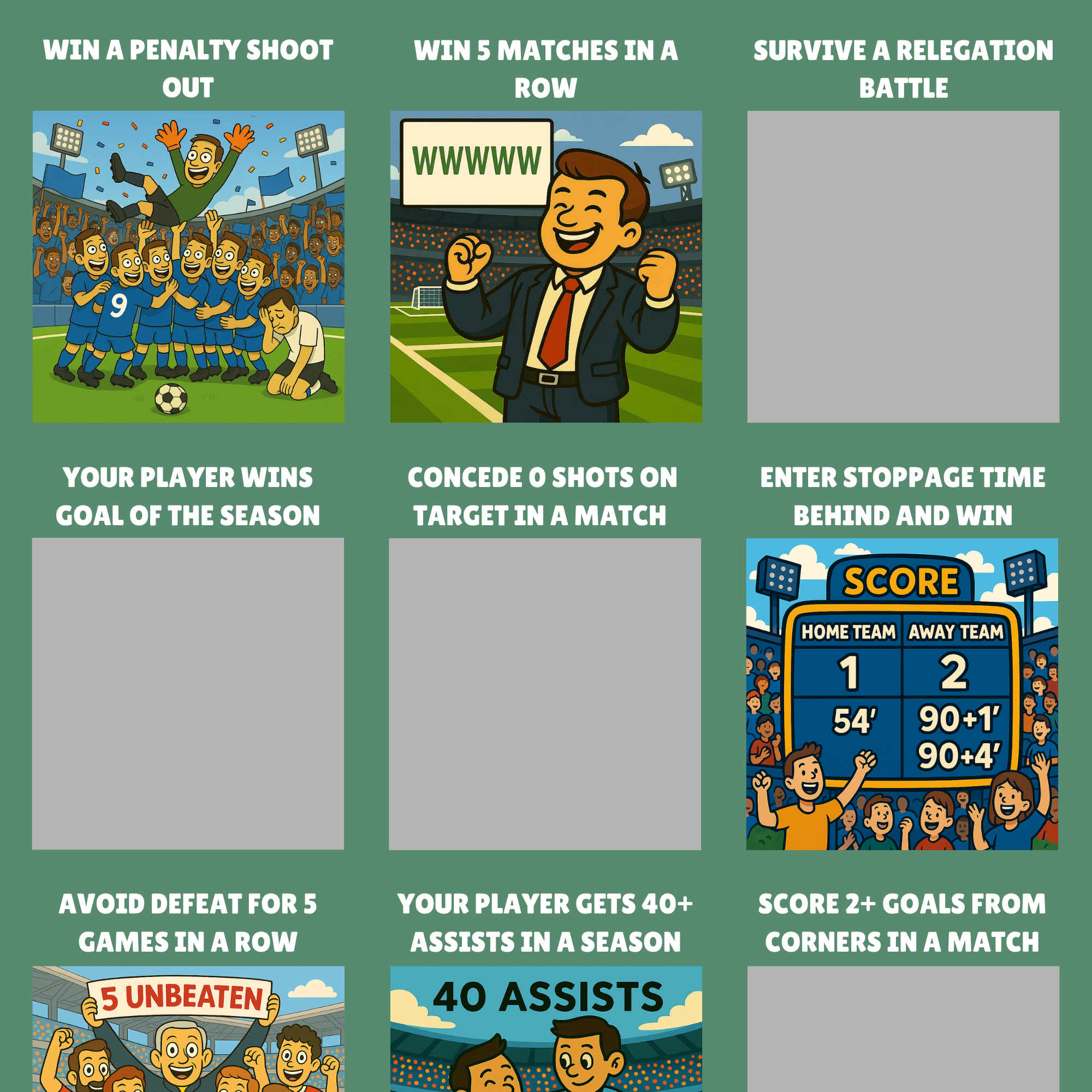 Football Manager Sim Achievements