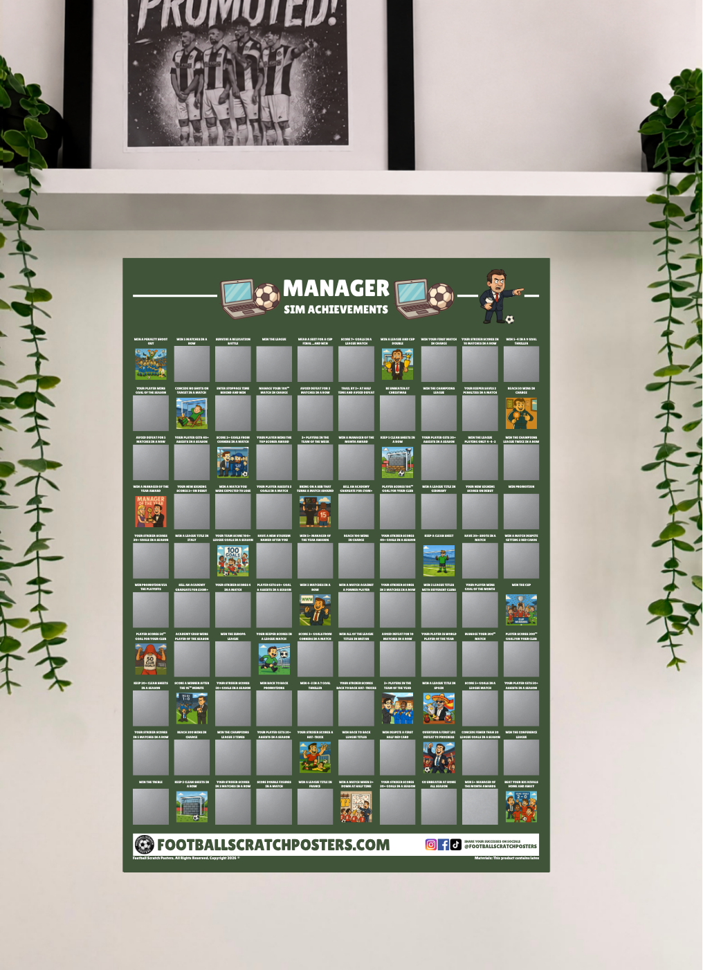 FOOTBALL MANAGER SIM ACHIEVEMENTS
