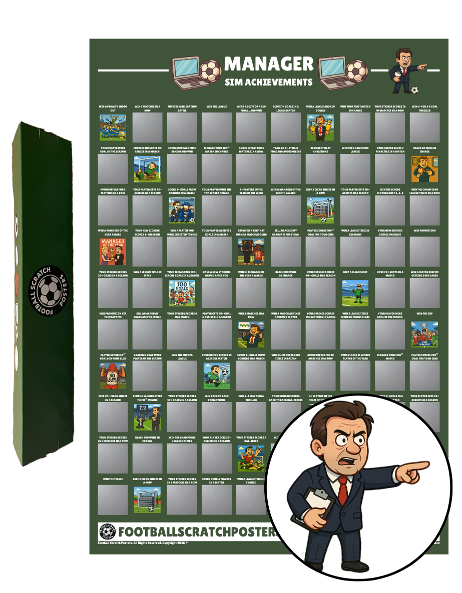 FOOTBALL MANAGER SIM ACHIEVEMENTS